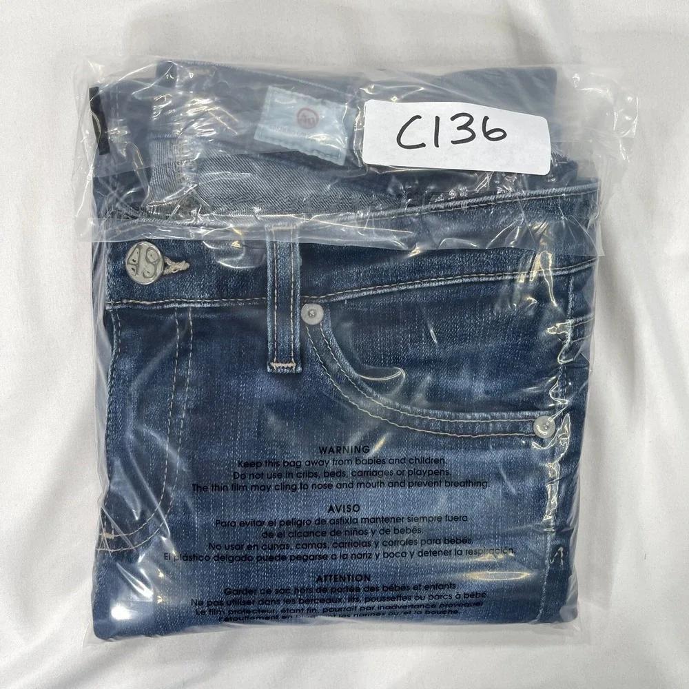 AG Jeans The Stilt Roll Up Cigarette 29x27 Womens 26 Stretch ADRIANO GOLDSCHMIED